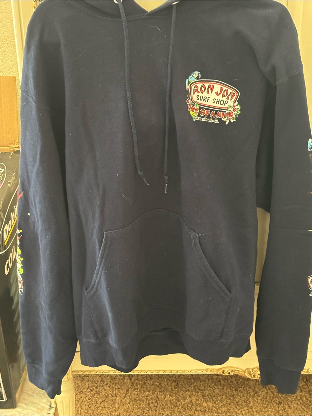 Ron Jon Navy Graphic Pullover Hoodie
